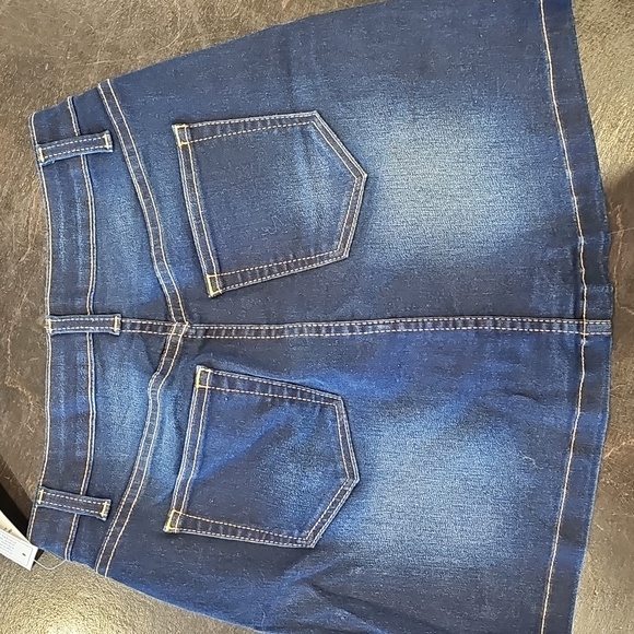 NOBO Dark Blue High Rise Denim Mini Skirt Size 5 NEW - Picture 2 of 3